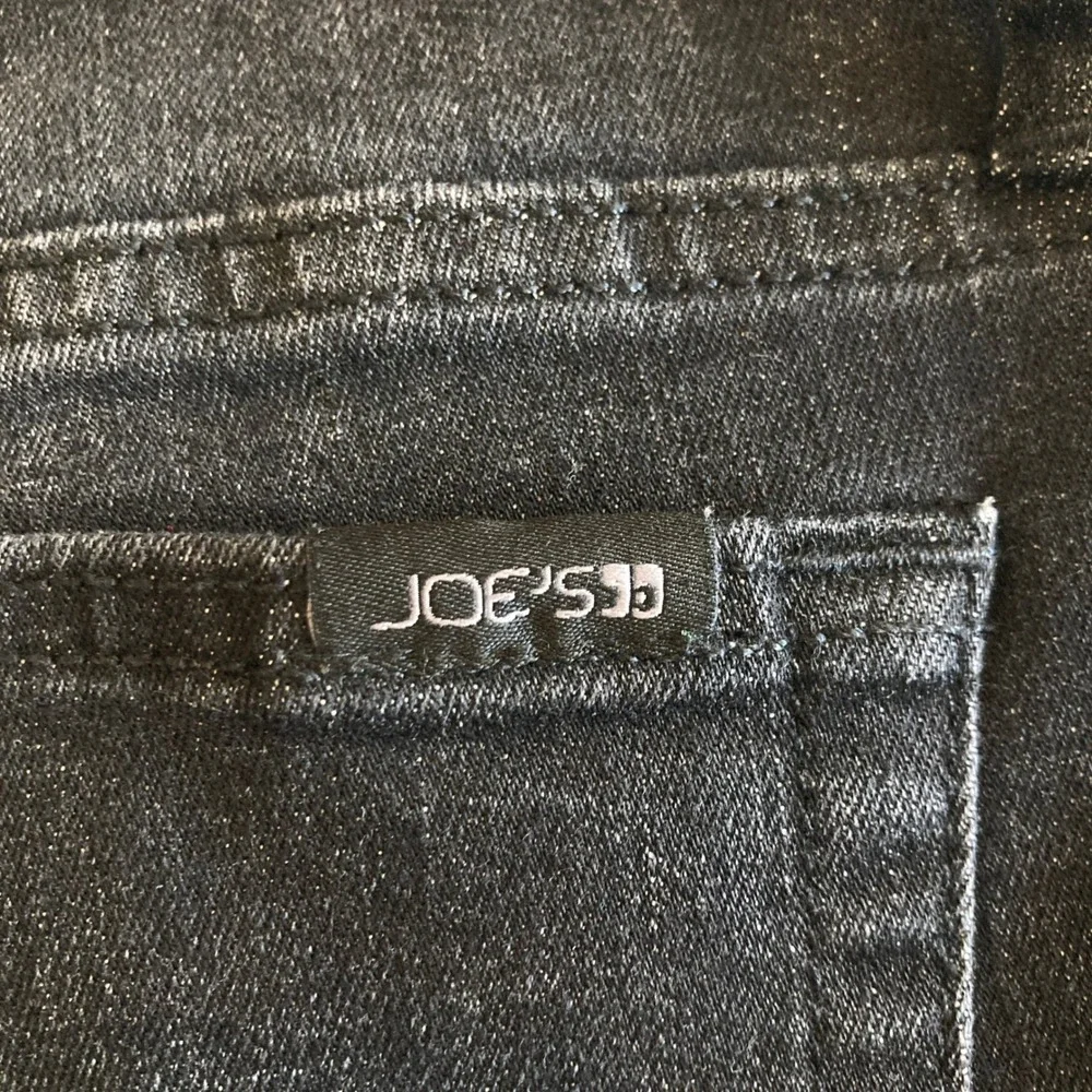 Joes Jeans Womens 28x25 Black Faded Straight Leg Raw Hem Denim 45GXJC4A5875 25
